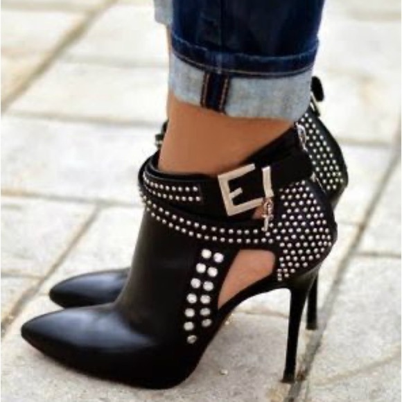 Stiletto Rhinestone Ankle Boots - Picture 3 of 8